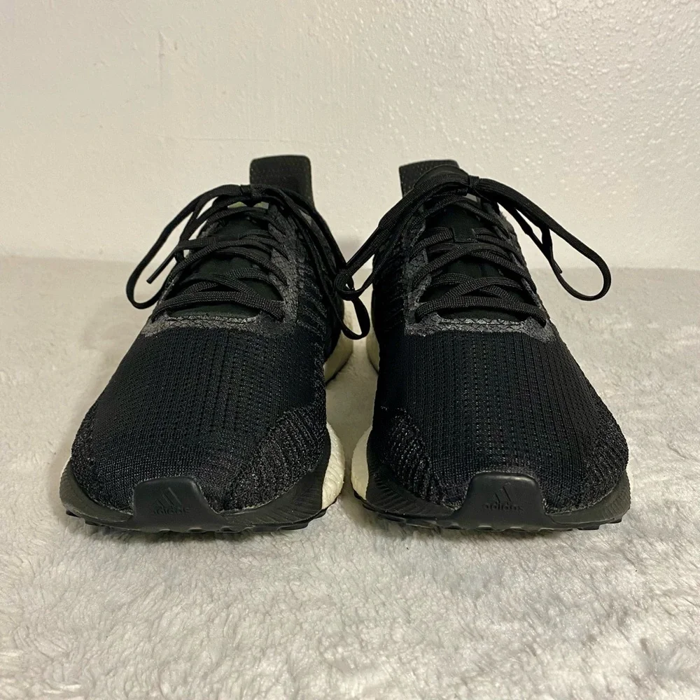 Adidas SolarBoost 19 Black White Running Shoes Men’s Size 13 - Picture 4 of 12